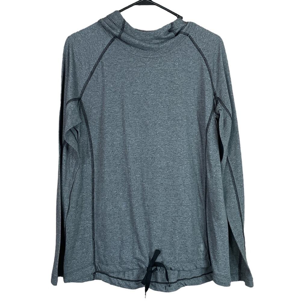 Under Armour Threadborne Train Twist Hoodie Top Long Sleeve Gray Size Large